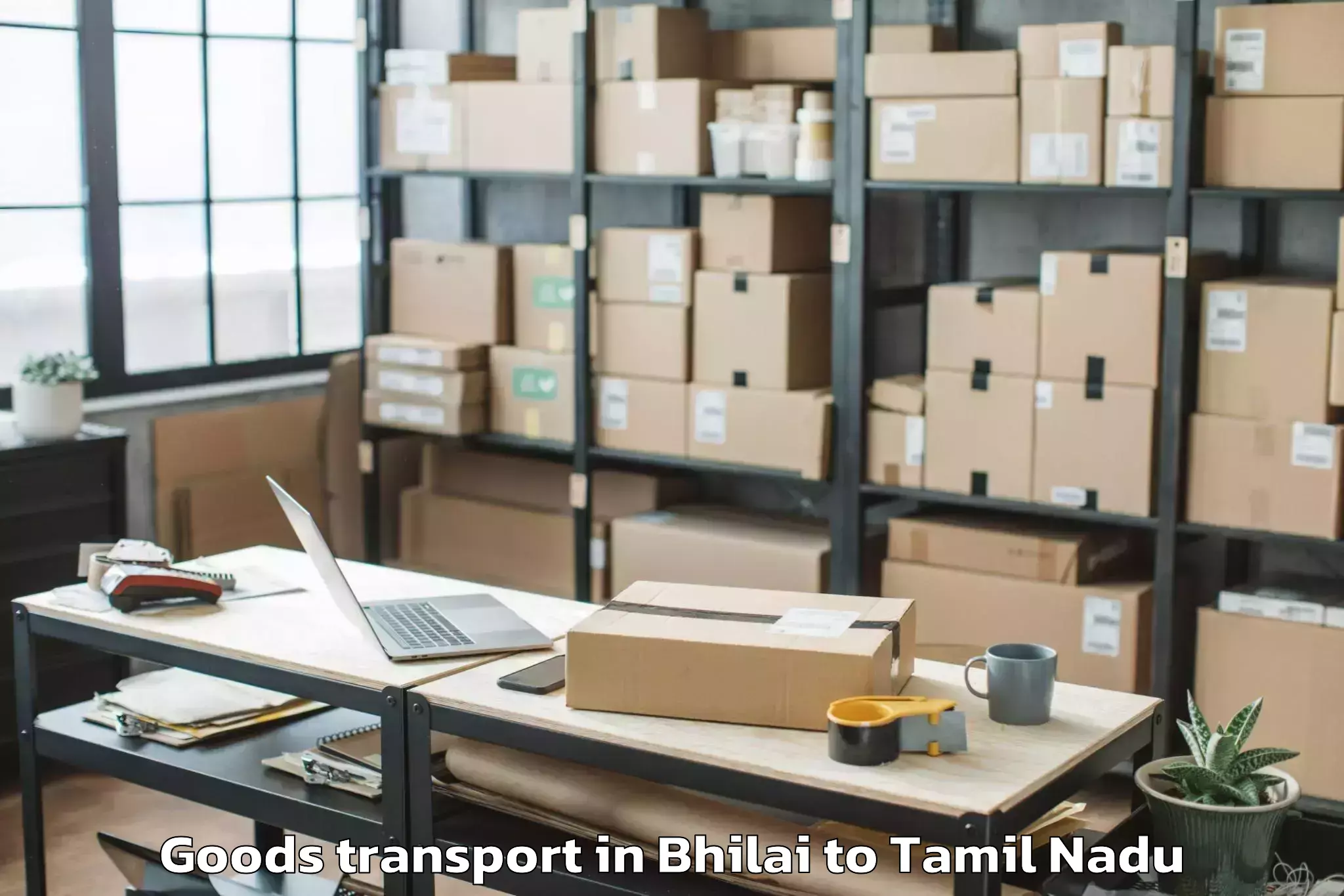 Leading Bhilai to Alanganallur Goods Transport Provider